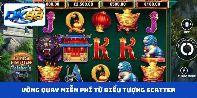Vòng quay miễn phí từ biểu tượng Scatter